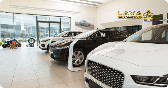 Cars display at Lava Automotive